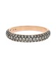 Pave Diamond Tapered Ring in Rose Gold